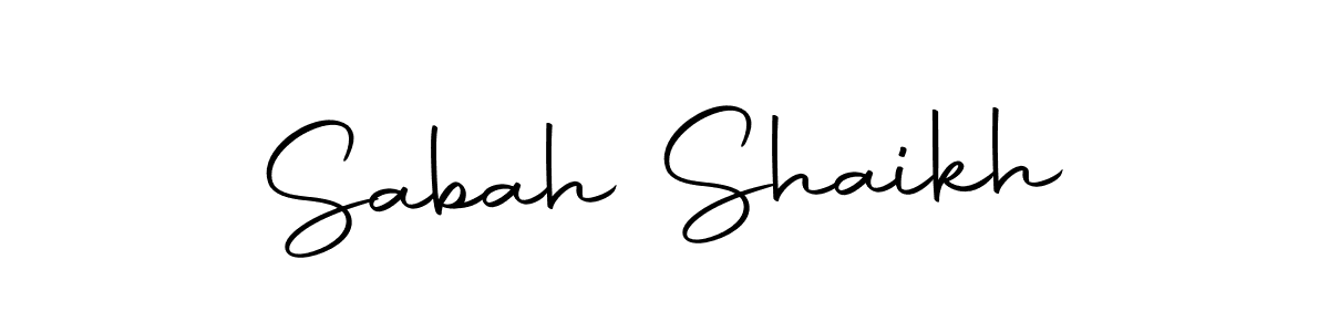 Make a beautiful signature design for name Sabah Shaikh. Use this online signature maker to create a handwritten signature for free. Sabah Shaikh signature style 10 images and pictures png