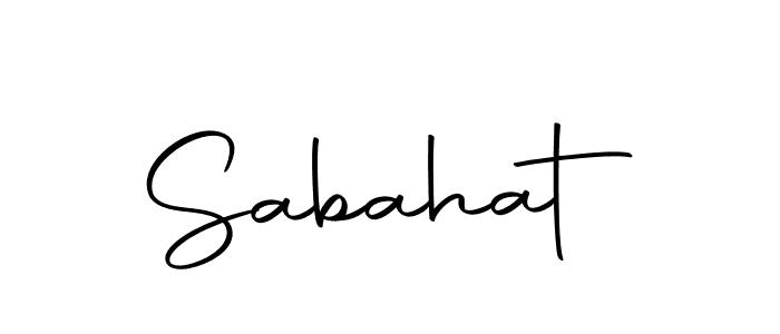 Create a beautiful signature design for name Sabahat. With this signature (Autography-DOLnW) fonts, you can make a handwritten signature for free. Sabahat signature style 10 images and pictures png