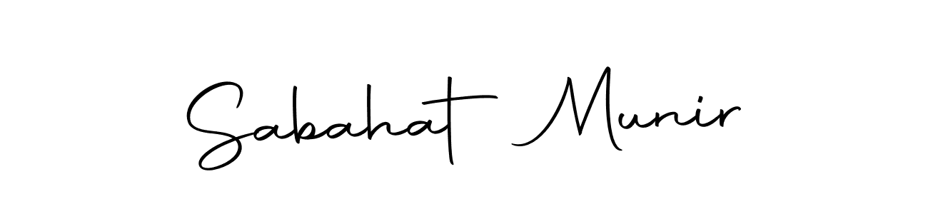 How to make Sabahat Munir signature? Autography-DOLnW is a professional autograph style. Create handwritten signature for Sabahat Munir name. Sabahat Munir signature style 10 images and pictures png