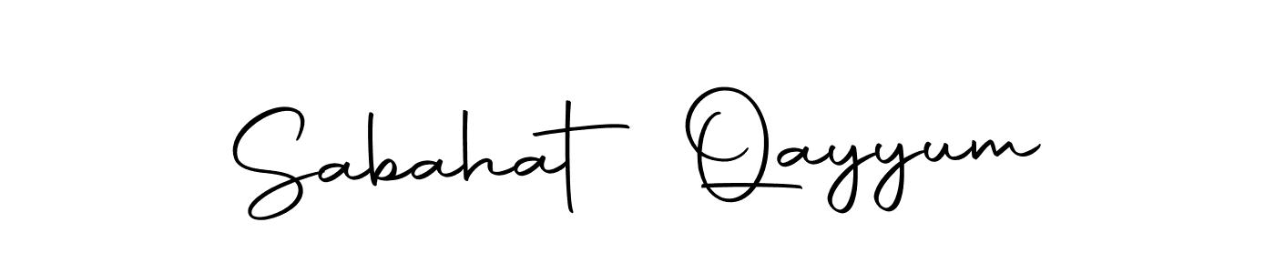 Sabahat Qayyum stylish signature style. Best Handwritten Sign (Autography-DOLnW) for my name. Handwritten Signature Collection Ideas for my name Sabahat Qayyum. Sabahat Qayyum signature style 10 images and pictures png