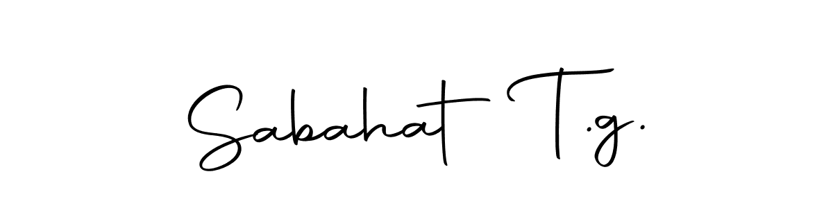 Create a beautiful signature design for name Sabahat T.g.. With this signature (Autography-DOLnW) fonts, you can make a handwritten signature for free. Sabahat T.g. signature style 10 images and pictures png