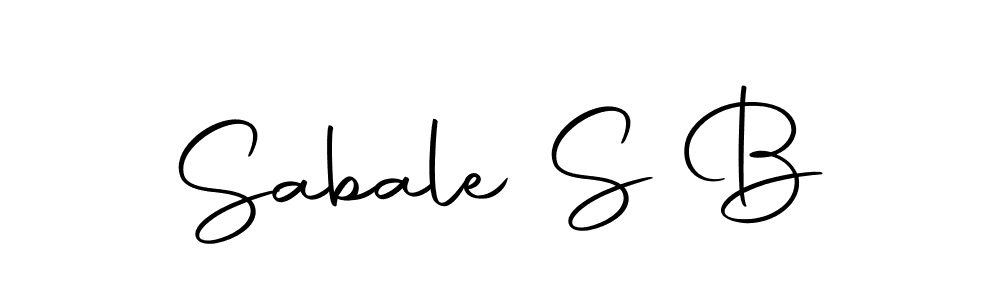 Sabale S B stylish signature style. Best Handwritten Sign (Autography-DOLnW) for my name. Handwritten Signature Collection Ideas for my name Sabale S B. Sabale S B signature style 10 images and pictures png