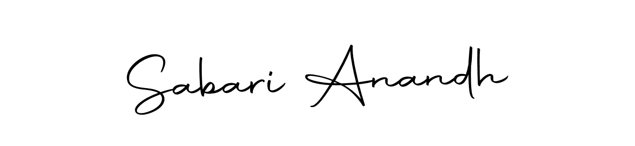 How to make Sabari Anandh signature? Autography-DOLnW is a professional autograph style. Create handwritten signature for Sabari Anandh name. Sabari Anandh signature style 10 images and pictures png