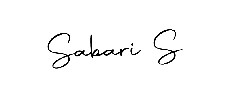 Make a short Sabari S signature style. Manage your documents anywhere anytime using Autography-DOLnW. Create and add eSignatures, submit forms, share and send files easily. Sabari S signature style 10 images and pictures png