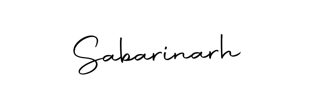 Create a beautiful signature design for name Sabarinarh. With this signature (Autography-DOLnW) fonts, you can make a handwritten signature for free. Sabarinarh signature style 10 images and pictures png