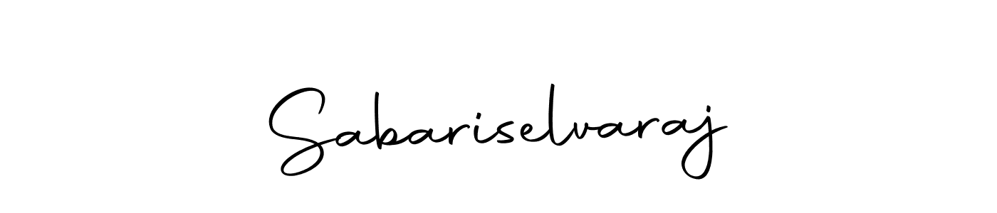 Create a beautiful signature design for name Sabariselvaraj. With this signature (Autography-DOLnW) fonts, you can make a handwritten signature for free. Sabariselvaraj signature style 10 images and pictures png