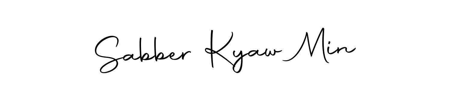 Make a beautiful signature design for name Sabber Kyaw Min. Use this online signature maker to create a handwritten signature for free. Sabber Kyaw Min signature style 10 images and pictures png