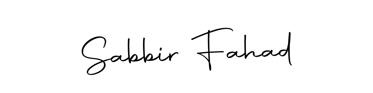 Also we have Sabbir Fahad name is the best signature style. Create professional handwritten signature collection using Autography-DOLnW autograph style. Sabbir Fahad signature style 10 images and pictures png