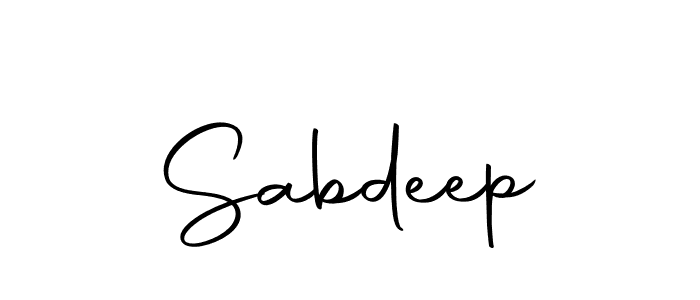 How to make Sabdeep signature? Autography-DOLnW is a professional autograph style. Create handwritten signature for Sabdeep name. Sabdeep signature style 10 images and pictures png