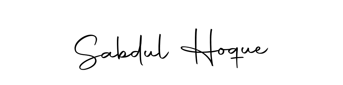 Create a beautiful signature design for name Sabdul Hoque. With this signature (Autography-DOLnW) fonts, you can make a handwritten signature for free. Sabdul Hoque signature style 10 images and pictures png