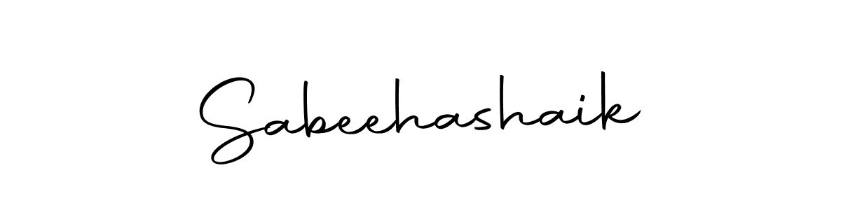 Make a beautiful signature design for name Sabeehashaik. With this signature (Autography-DOLnW) style, you can create a handwritten signature for free. Sabeehashaik signature style 10 images and pictures png