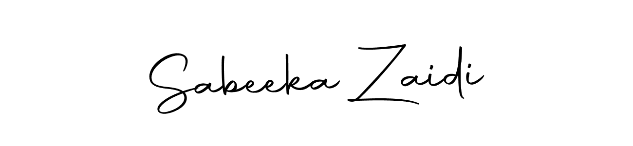 Make a beautiful signature design for name Sabeeka Zaidi. Use this online signature maker to create a handwritten signature for free. Sabeeka Zaidi signature style 10 images and pictures png