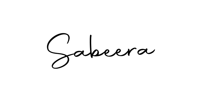 Design your own signature with our free online signature maker. With this signature software, you can create a handwritten (Autography-DOLnW) signature for name Sabeera. Sabeera signature style 10 images and pictures png