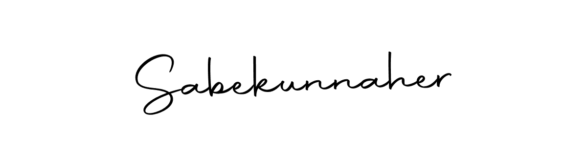 Also we have Sabekunnaher name is the best signature style. Create professional handwritten signature collection using Autography-DOLnW autograph style. Sabekunnaher signature style 10 images and pictures png