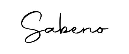 Create an unforgettable impression when signing with Sabeno name styled in Autography-DOLnW typography. 100% free online generator. Sabeno signature style 10 images and pictures png