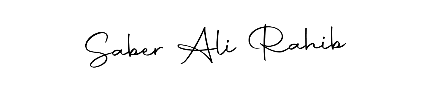 How to make Saber Ali Rahib signature? Autography-DOLnW is a professional autograph style. Create handwritten signature for Saber Ali Rahib name. Saber Ali Rahib signature style 10 images and pictures png