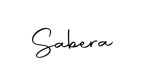 Use a signature maker to create a handwritten signature online. With this signature software, you can design (Autography-DOLnW) your own signature for name Sabera. Sabera signature style 10 images and pictures png