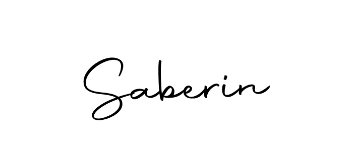 Create a beautiful signature design for name Saberin. With this signature (Autography-DOLnW) fonts, you can make a handwritten signature for free. Saberin signature style 10 images and pictures png