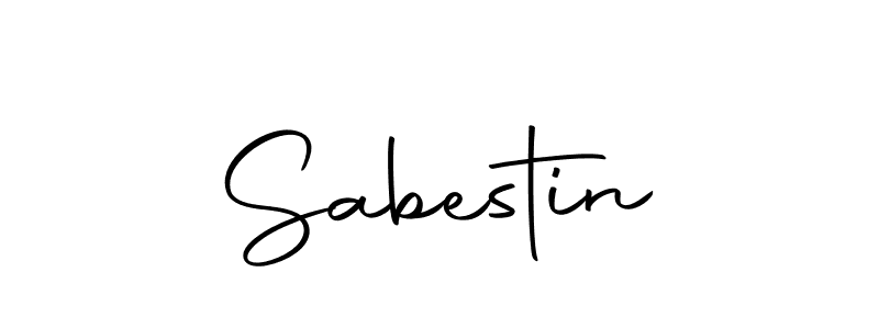 Make a beautiful signature design for name Sabestin. With this signature (Autography-DOLnW) style, you can create a handwritten signature for free. Sabestin signature style 10 images and pictures png