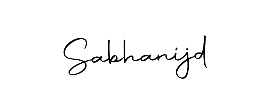 How to make Sabhanijd signature? Autography-DOLnW is a professional autograph style. Create handwritten signature for Sabhanijd name. Sabhanijd signature style 10 images and pictures png