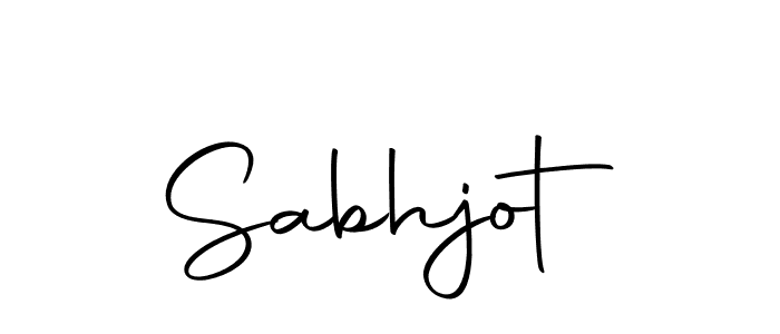 Use a signature maker to create a handwritten signature online. With this signature software, you can design (Autography-DOLnW) your own signature for name Sabhjot. Sabhjot signature style 10 images and pictures png