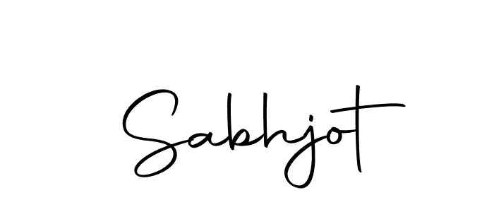 Use a signature maker to create a handwritten signature online. With this signature software, you can design (Autography-DOLnW) your own signature for name Sabhjot. Sabhjot signature style 10 images and pictures png