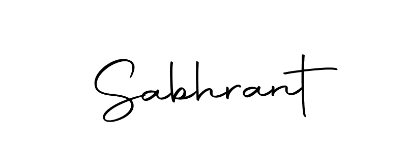 Make a beautiful signature design for name Sabhrant. With this signature (Autography-DOLnW) style, you can create a handwritten signature for free. Sabhrant signature style 10 images and pictures png