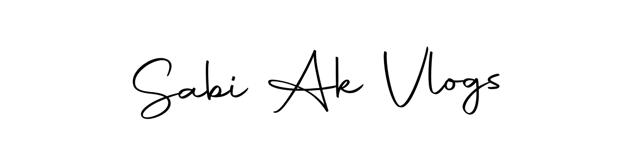 Use a signature maker to create a handwritten signature online. With this signature software, you can design (Autography-DOLnW) your own signature for name Sabi Ak Vlogs. Sabi Ak Vlogs signature style 10 images and pictures png