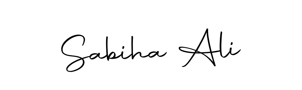 You should practise on your own different ways (Autography-DOLnW) to write your name (Sabiha Ali) in signature. don't let someone else do it for you. Sabiha Ali signature style 10 images and pictures png