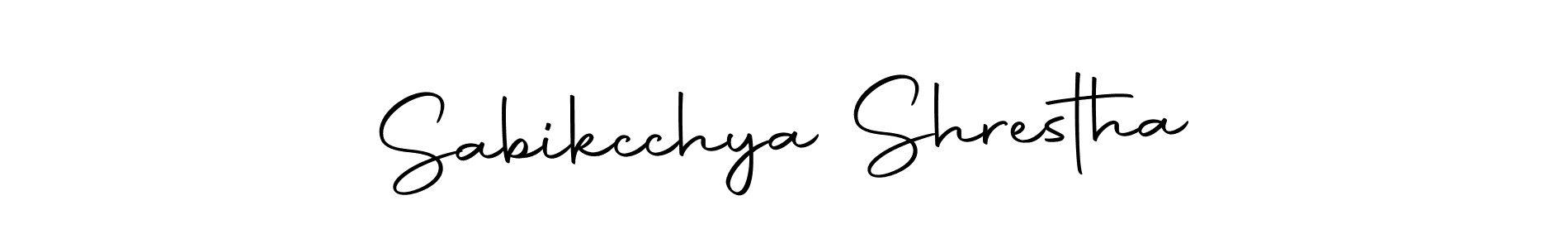 The best way (Autography-DOLnW) to make a short signature is to pick only two or three words in your name. The name Sabikcchya Shrestha include a total of six letters. For converting this name. Sabikcchya Shrestha signature style 10 images and pictures png