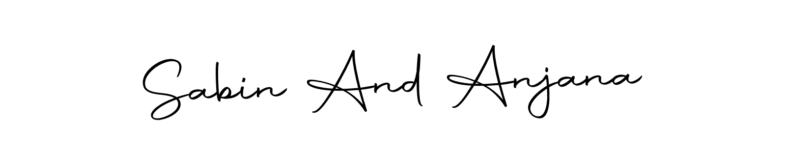 Make a beautiful signature design for name Sabin And Anjana. Use this online signature maker to create a handwritten signature for free. Sabin And Anjana signature style 10 images and pictures png