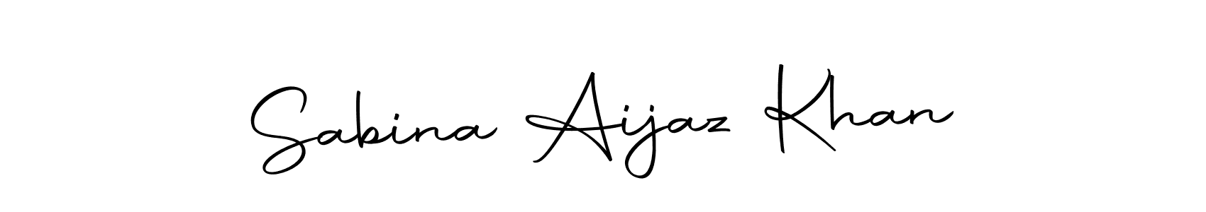 Make a beautiful signature design for name Sabina Aijaz Khan. Use this online signature maker to create a handwritten signature for free. Sabina Aijaz Khan signature style 10 images and pictures png