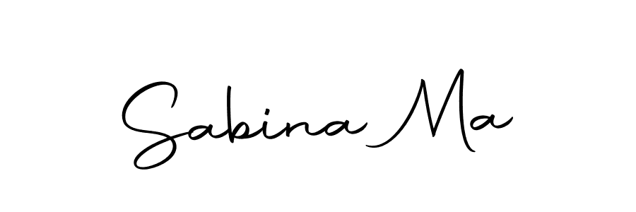 Make a short Sabina Ma signature style. Manage your documents anywhere anytime using Autography-DOLnW. Create and add eSignatures, submit forms, share and send files easily. Sabina Ma signature style 10 images and pictures png