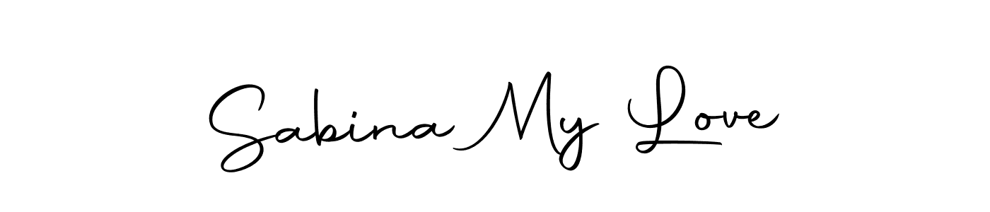 Make a beautiful signature design for name Sabina My Love. Use this online signature maker to create a handwritten signature for free. Sabina My Love signature style 10 images and pictures png