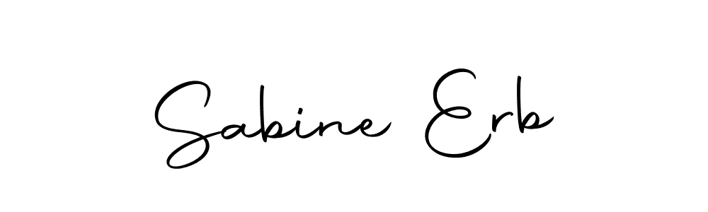 Create a beautiful signature design for name Sabine Erb. With this signature (Autography-DOLnW) fonts, you can make a handwritten signature for free. Sabine Erb signature style 10 images and pictures png