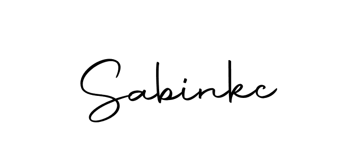 Make a beautiful signature design for name Sabinkc. With this signature (Autography-DOLnW) style, you can create a handwritten signature for free. Sabinkc signature style 10 images and pictures png