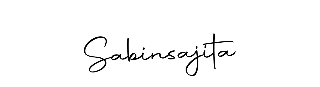 Create a beautiful signature design for name Sabinsajita. With this signature (Autography-DOLnW) fonts, you can make a handwritten signature for free. Sabinsajita signature style 10 images and pictures png