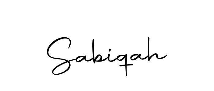 Use a signature maker to create a handwritten signature online. With this signature software, you can design (Autography-DOLnW) your own signature for name Sabiqah. Sabiqah signature style 10 images and pictures png