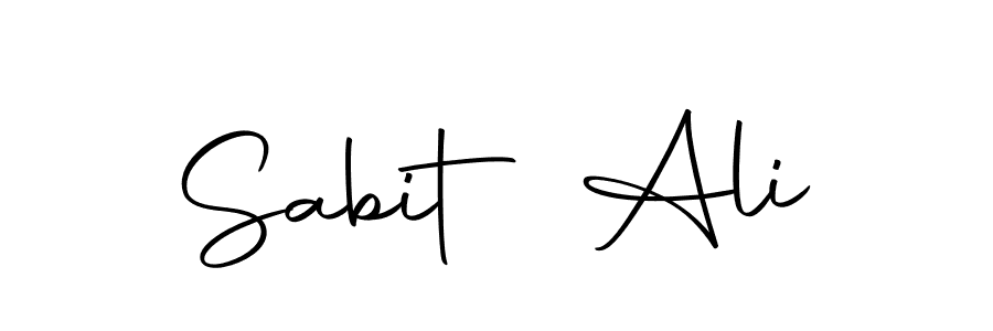 How to make Sabit Ali name signature. Use Autography-DOLnW style for creating short signs online. This is the latest handwritten sign. Sabit Ali signature style 10 images and pictures png