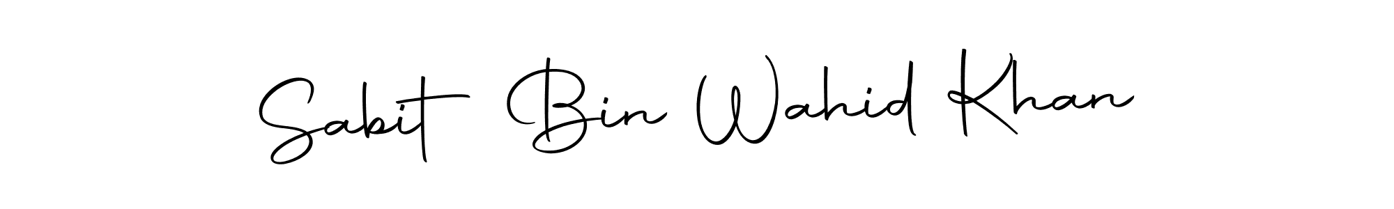 Make a short Sabit Bin Wahid Khan signature style. Manage your documents anywhere anytime using Autography-DOLnW. Create and add eSignatures, submit forms, share and send files easily. Sabit Bin Wahid Khan signature style 10 images and pictures png