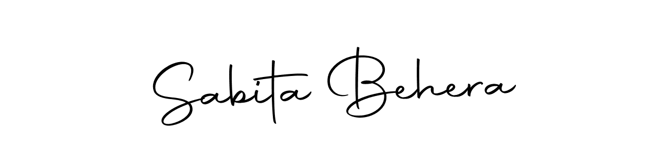 Make a short Sabita Behera signature style. Manage your documents anywhere anytime using Autography-DOLnW. Create and add eSignatures, submit forms, share and send files easily. Sabita Behera signature style 10 images and pictures png