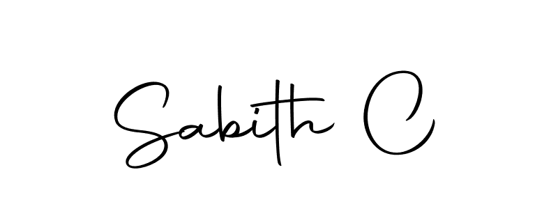 Here are the top 10 professional signature styles for the name Sabith C. These are the best autograph styles you can use for your name. Sabith C signature style 10 images and pictures png