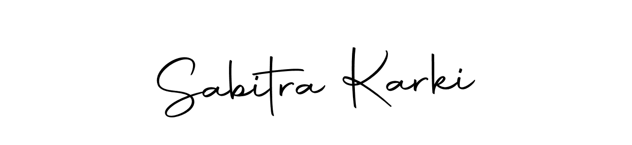 Make a short Sabitra Karki signature style. Manage your documents anywhere anytime using Autography-DOLnW. Create and add eSignatures, submit forms, share and send files easily. Sabitra Karki signature style 10 images and pictures png