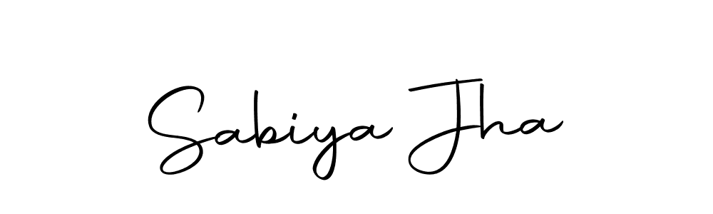 How to make Sabiya Jha name signature. Use Autography-DOLnW style for creating short signs online. This is the latest handwritten sign. Sabiya Jha signature style 10 images and pictures png