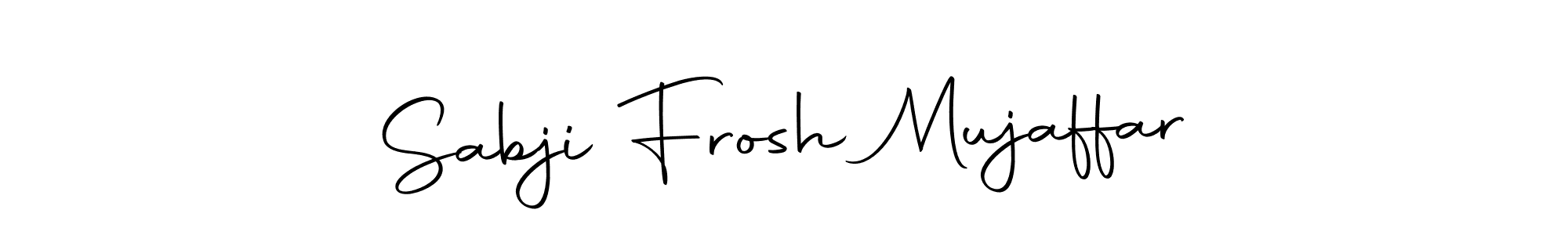 Here are the top 10 professional signature styles for the name Sabji Frosh Mujaffar. These are the best autograph styles you can use for your name. Sabji Frosh Mujaffar signature style 10 images and pictures png