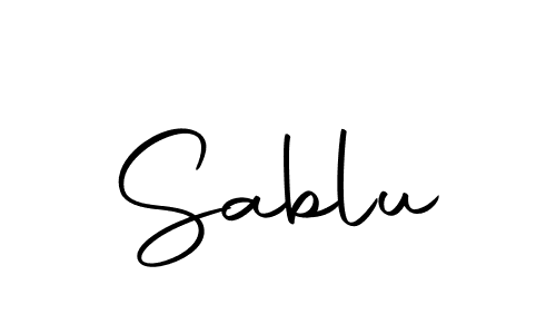 You should practise on your own different ways (Autography-DOLnW) to write your name (Sablu) in signature. don't let someone else do it for you. Sablu signature style 10 images and pictures png