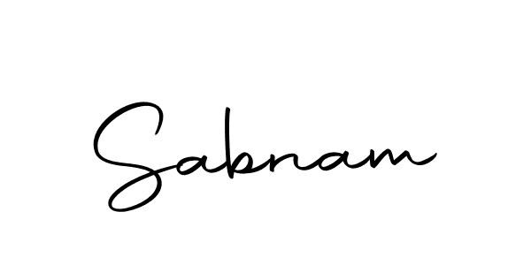 Make a short Sabnam signature style. Manage your documents anywhere anytime using Autography-DOLnW. Create and add eSignatures, submit forms, share and send files easily. Sabnam signature style 10 images and pictures png
