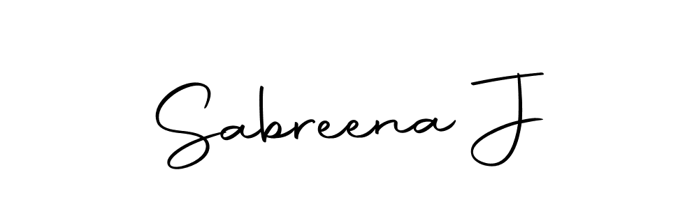You should practise on your own different ways (Autography-DOLnW) to write your name (Sabreena J) in signature. don't let someone else do it for you. Sabreena J signature style 10 images and pictures png