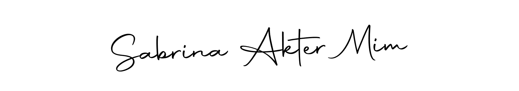 Sabrina Akter Mim stylish signature style. Best Handwritten Sign (Autography-DOLnW) for my name. Handwritten Signature Collection Ideas for my name Sabrina Akter Mim. Sabrina Akter Mim signature style 10 images and pictures png