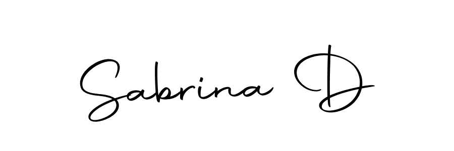 Also we have Sabrina D name is the best signature style. Create professional handwritten signature collection using Autography-DOLnW autograph style. Sabrina D signature style 10 images and pictures png